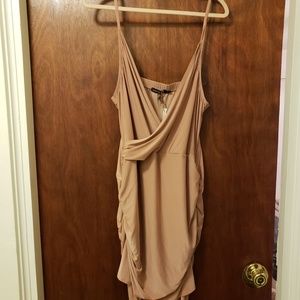 Boohoo Plus Blush High-low dress